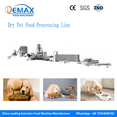 Línia de processament d'aliments secs per a mascotes
